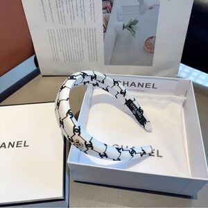 Chanel Monochrome Logo Headband